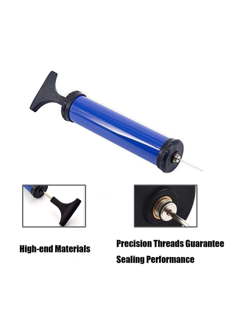 Cuken Portable Air Pump, Sports Ball Tool Inflator Ball Pump with 4 Piece Needles, 1 Piece Valve Adapter and 1 Piece Air Hose for Football Basketball Volleyball Rugby Balloons Swim Inflatables (Blue)  - Image 5