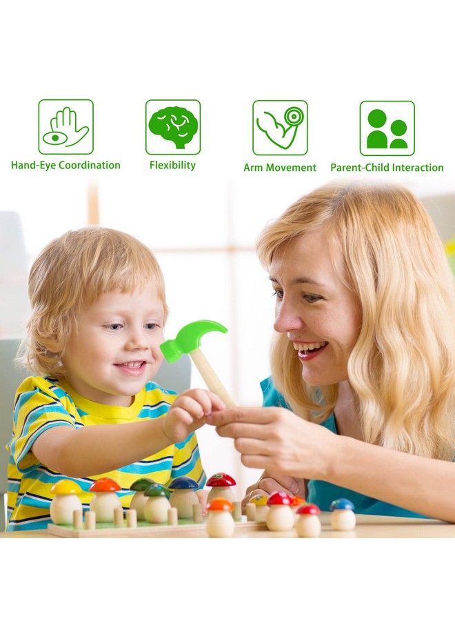 Fowecelt Wooden Hammer Toys Simulation Hammers Maintenance Tools Educational Toys For Kids Birthday Party Games Supplies - Image 5
