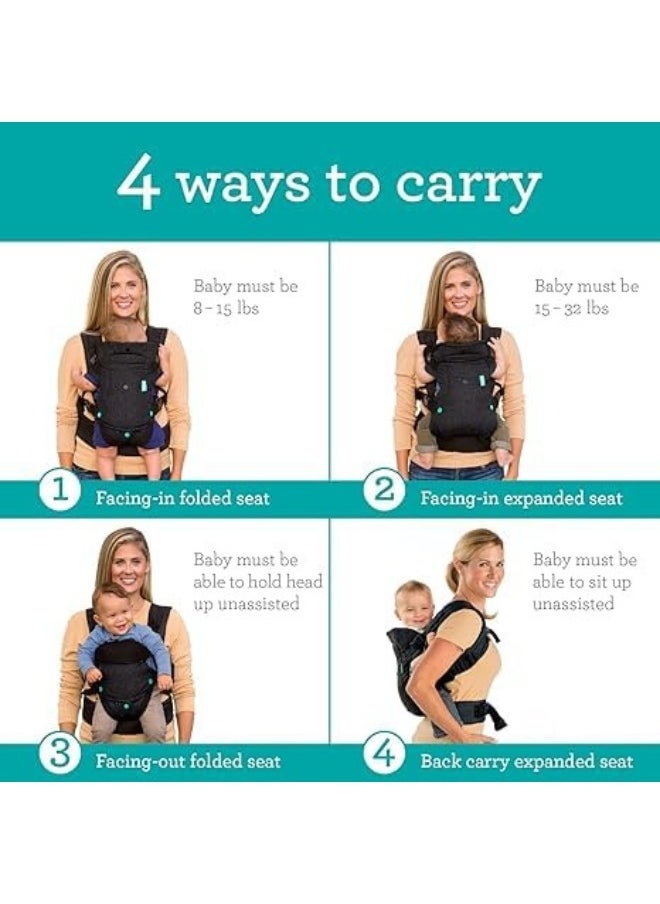 Zimtal - Flip Advanced 4-in-1 Carrier: Ergonomic, convertible, capable of carrying older children weighing 3.5 to 14.5kg both face-in and face-out on the front and back - Image 1
