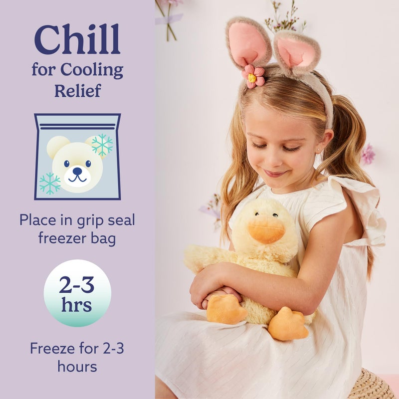 warmies Microwavable & Weighted Stuffed Animals, Duck - Heated Stuffed Animal Plushie for Warmth & Comfort - Cute Soft Plush Toys for Adults & Children (Boys, Girls, Babies & Toddlers) - Image 5