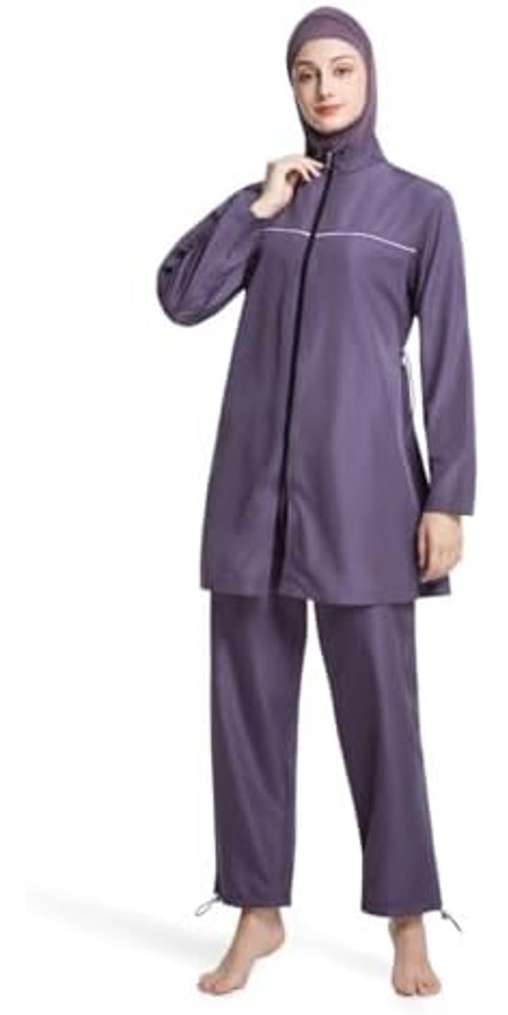 Modest Swimwear for Women, Full Coverage Burkini Set with  Hijab - Image 2
