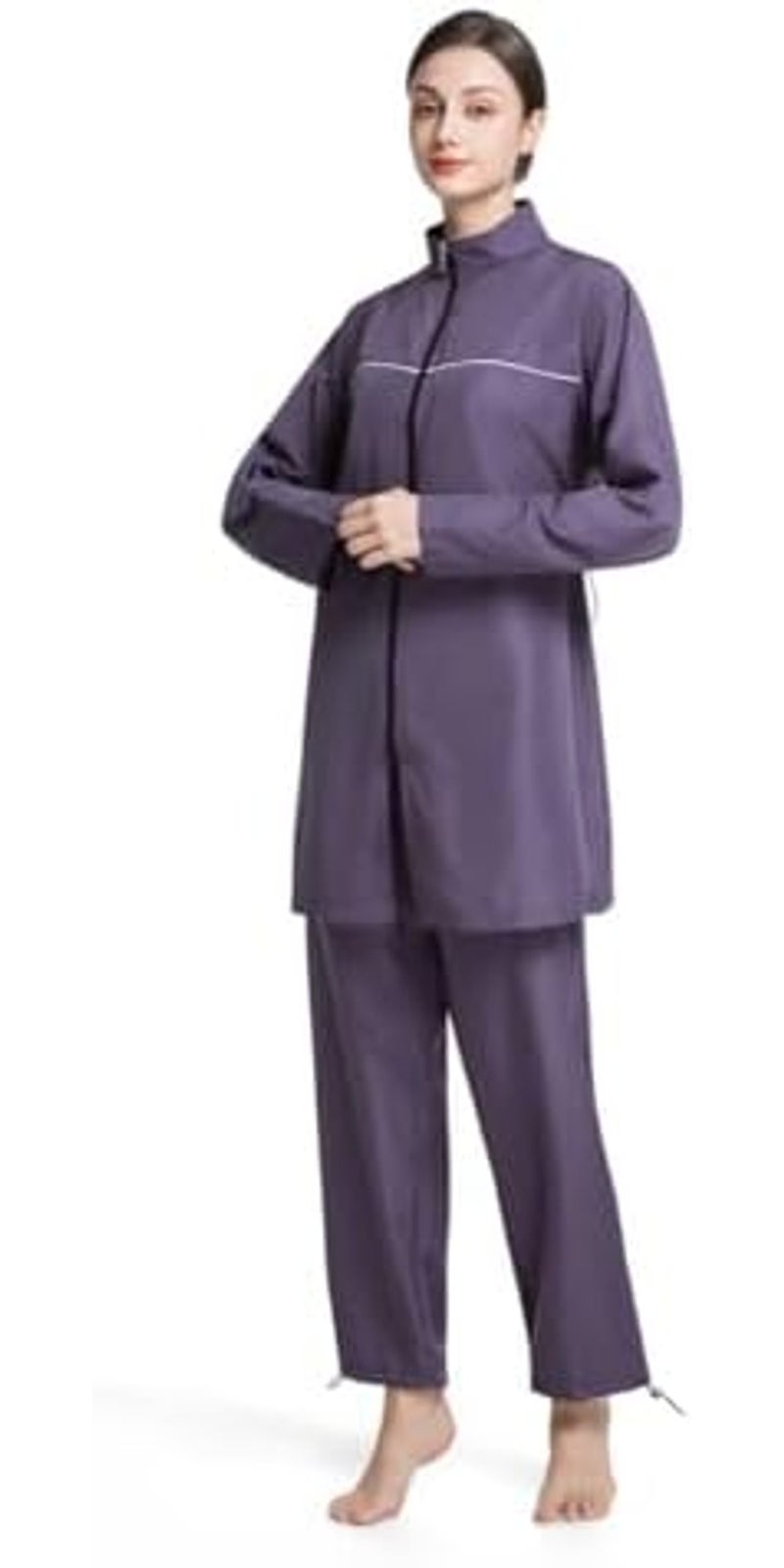 Modest Swimwear for Women, Full Coverage Burkini Set with  Hijab - Image 5
