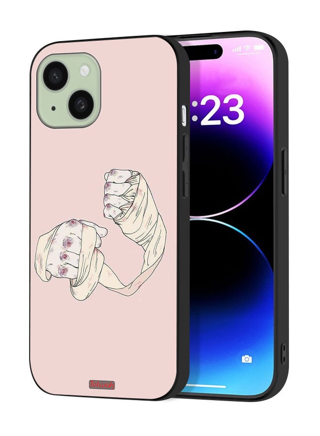 Tolwak Apple iPhone 15 Protective Case Cover Fighter Art - Image 1
