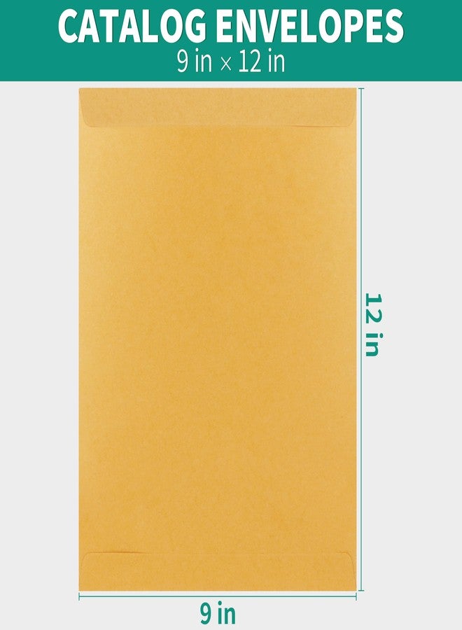 Tlpmsk 9x12 Catalog Mailing Envelopes - 24 Count, Self Seal Stay Flat Brown Kraft Envelopes, Heavy Duty Shipping Mailers for Documents, Photos & Letters, Peel & Seal Closure - Image 2