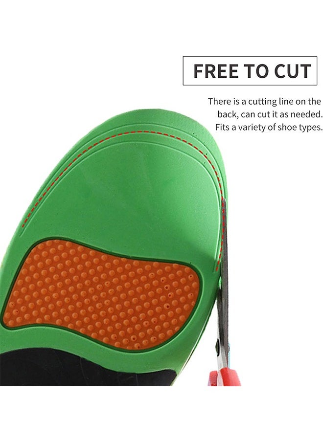 Orthotic Insole Plantar Fasciitis High Arch Support Shoes Inserts For Flat Feet Foot Valgus, Work Boot Insoles Relieves Foot Pain Heel Pain For Men Women(XS: 35-37 24.5CM)
