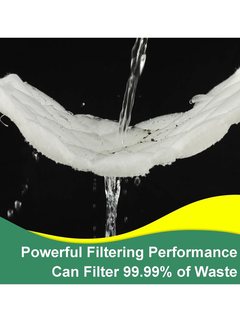 سيوسي وسادة تصفية لحوض الأسماك، يمكن قصها إلى الحجم المطلوب، بحجم 20 سم × 300 سم، مادة تصفية لحوض الأسماك، تناسب الأحواض العذبة والمالحة والبرك. - Image 2