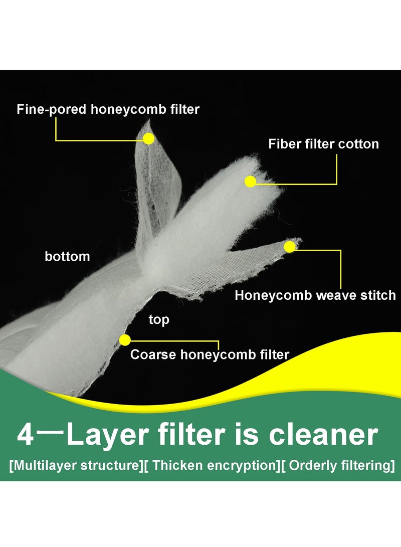 سيوسي وسادة تصفية لحوض الأسماك، يمكن قصها إلى الحجم المطلوب، بحجم 20 سم × 300 سم، مادة تصفية لحوض الأسماك، تناسب الأحواض العذبة والمالحة والبرك. - Image 3