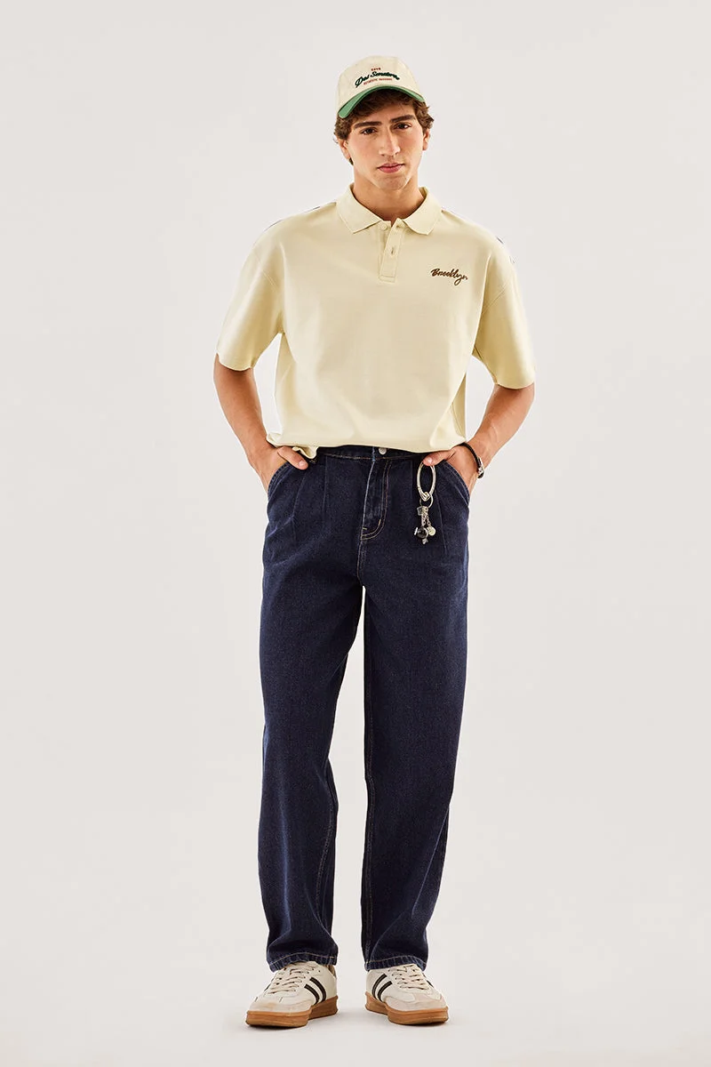 سنيتش Polo Graphic Oversized T-Shirt