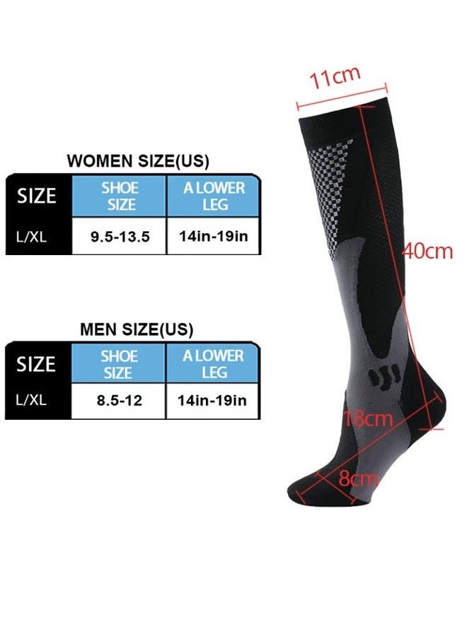 Generic 3-Pair Compression Socks for Men Women, Sports Outdoor Cycling Calf Socks Compression Socks - Image 3
