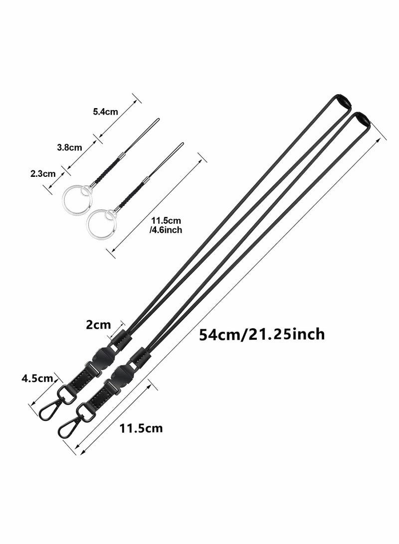 Adjustable Leather Neck Lanyard for ID Badges & Keychains - Perfect for Staff & Events - Image 4
