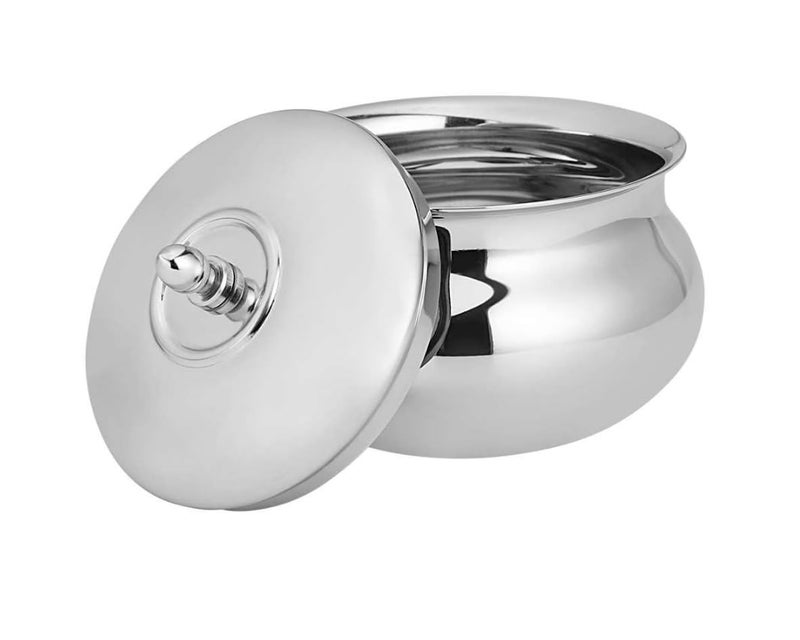Marwall Stainless Steel Hand with Lid for Cooking Serving 1000ml - Image 4
