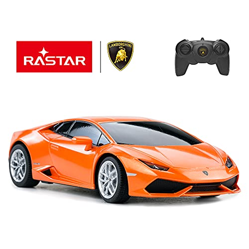 RASTAR Remote Control Car | 1:24 RC Lamborghini HURACÁN LP610-4 Toy Car Model Vehicle, Orange - Image 2