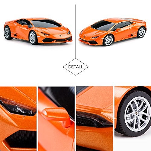 RASTAR Remote Control Car | 1:24 RC Lamborghini HURACÁN LP610-4 Toy Car Model Vehicle, Orange - Image 5
