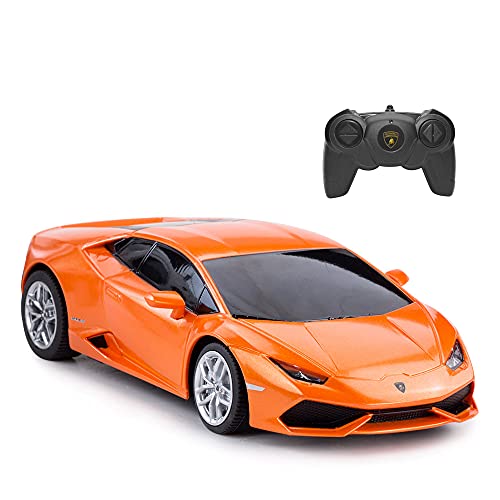 RASTAR Remote Control Car | 1:24 RC Lamborghini HURACÁN LP610-4 Toy Car Model Vehicle, Orange - Image 1