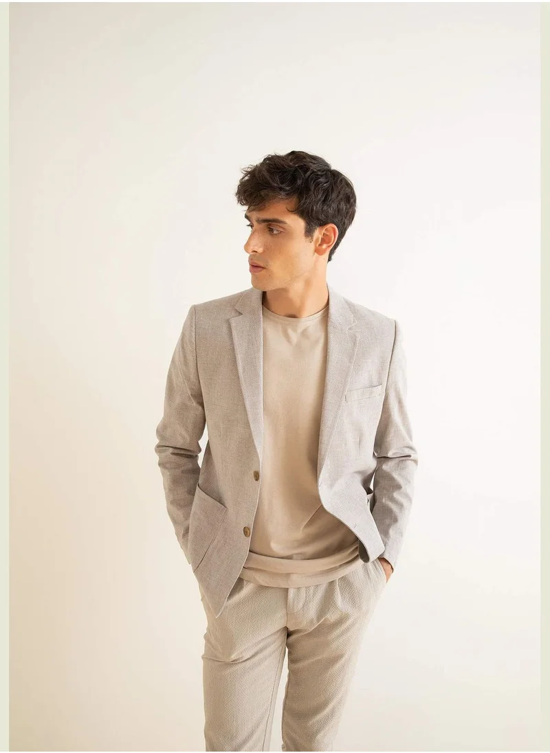 DeFacto Man Slim Fit Mono Neck Blazer