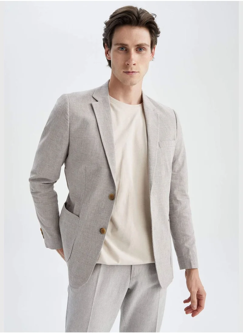 DeFacto Man Slim Fit Mono Neck Blazer