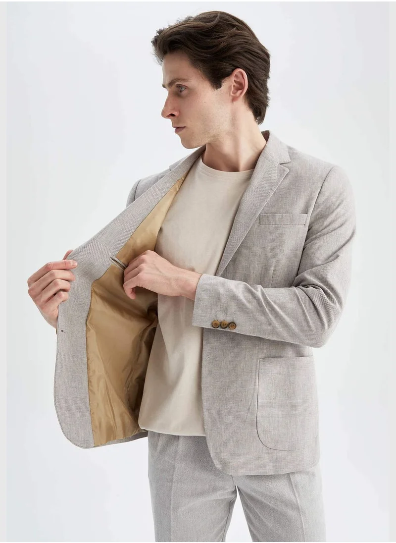 DeFacto Man Slim Fit Mono Neck Blazer