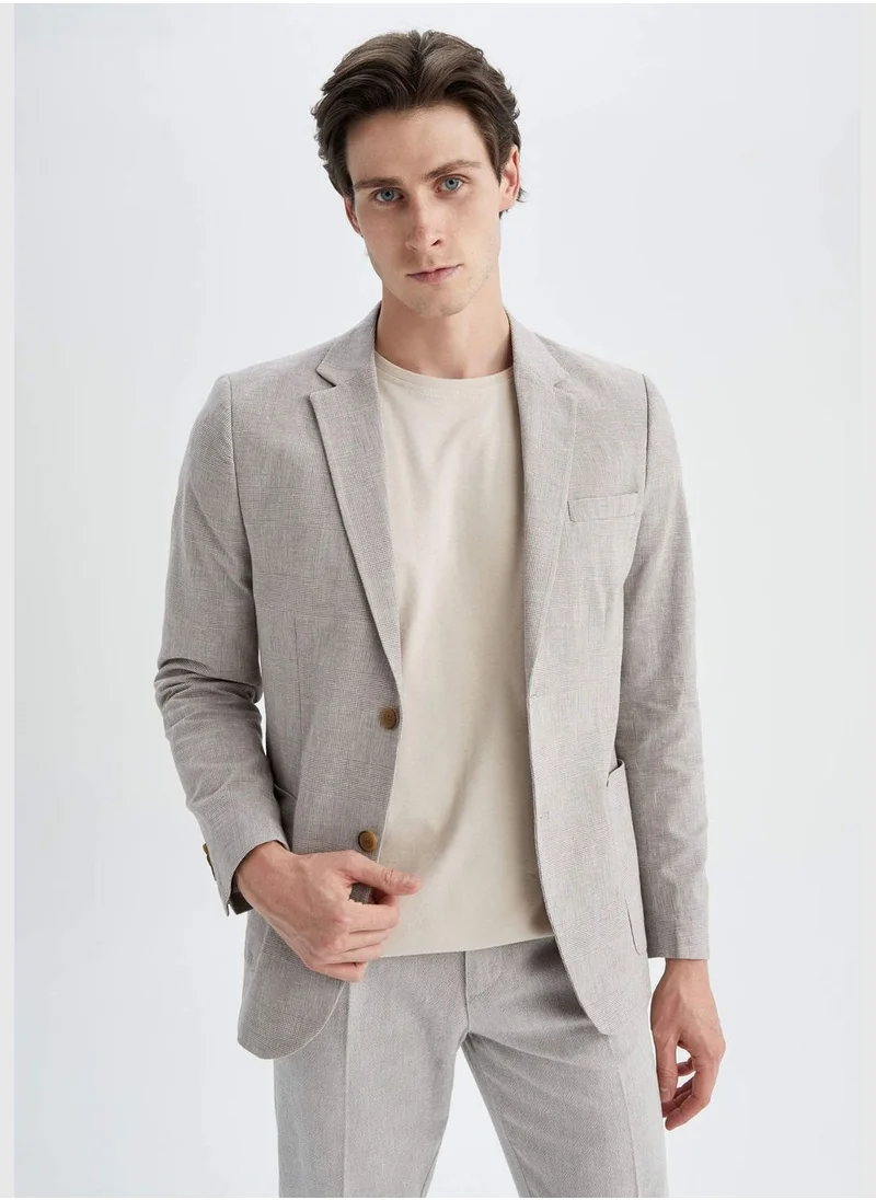 DeFacto Man Slim Fit Mono Neck Blazer