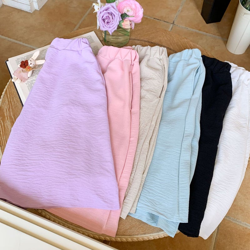 Children'S Yamamoto Pants New Lightweight Breathable Wide Leg Pants For Boys And Girls Anti-Mosquito Pants Loose Casual Pants Turnip Nine-Point Trendy - Image 5