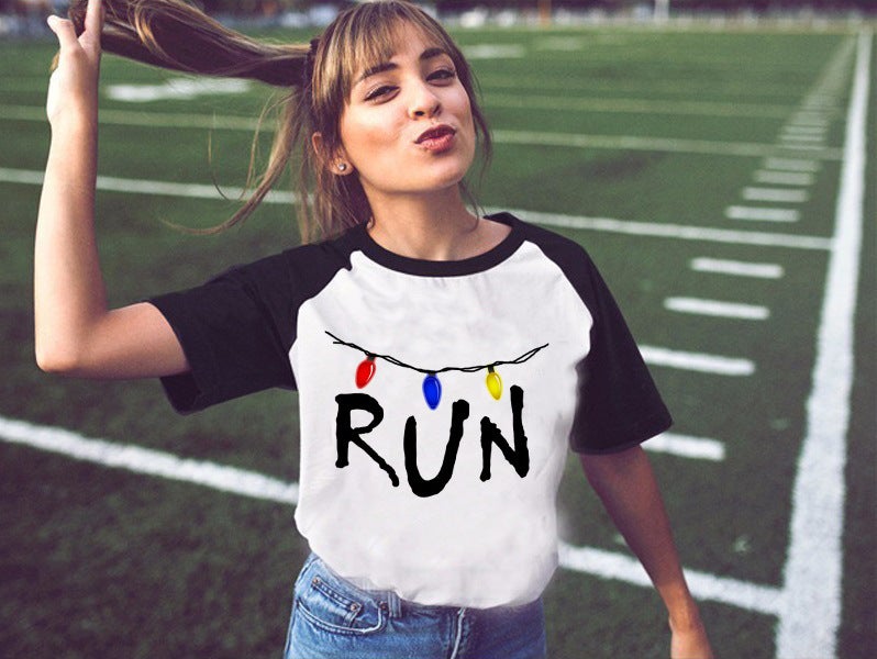 Strange Things 3 Printed Women'S Raglan T-Shirt Women'S Short Sleeve Wish - Image 1