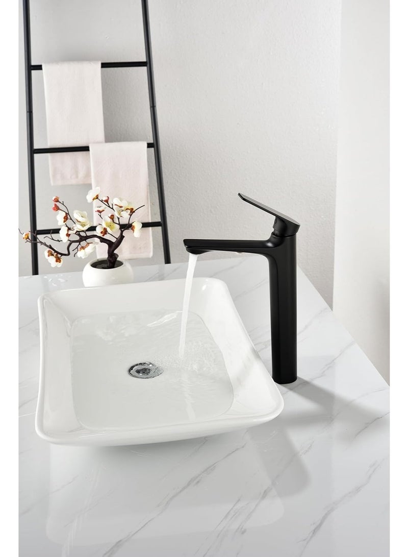 PRIME SOLE Luxury Tall Basin Mixer Tap | Vessel Sink Bathroom Faucet | Single Handle Wash Basin Tap | Brass Construction | Ceramic Cartridge | Water Saving Bathroom Fixture - Image 5
