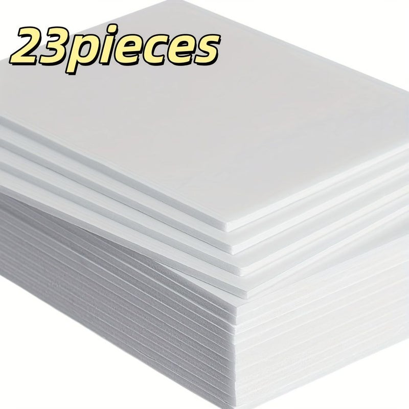 23 Pieces White Foam Boards For Projects Signs Artistic Production With Foam Core Baking Board Pads Center Thick Polystyrene - Image 1