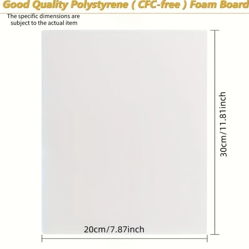 23 Pieces White Foam Boards For Projects Signs Artistic Production With Foam Core Baking Board Pads Center Thick Polystyrene - Image 3