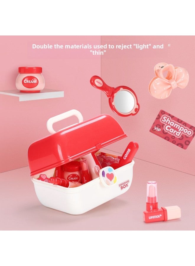 E-commerce Girl Accessories Play House Children's Toys Simulation Hair Dryer Hairdressing Set-Color:Standard Edition + Exquisite Nail Stickers + Hair Band Tote Bag  - Image 3