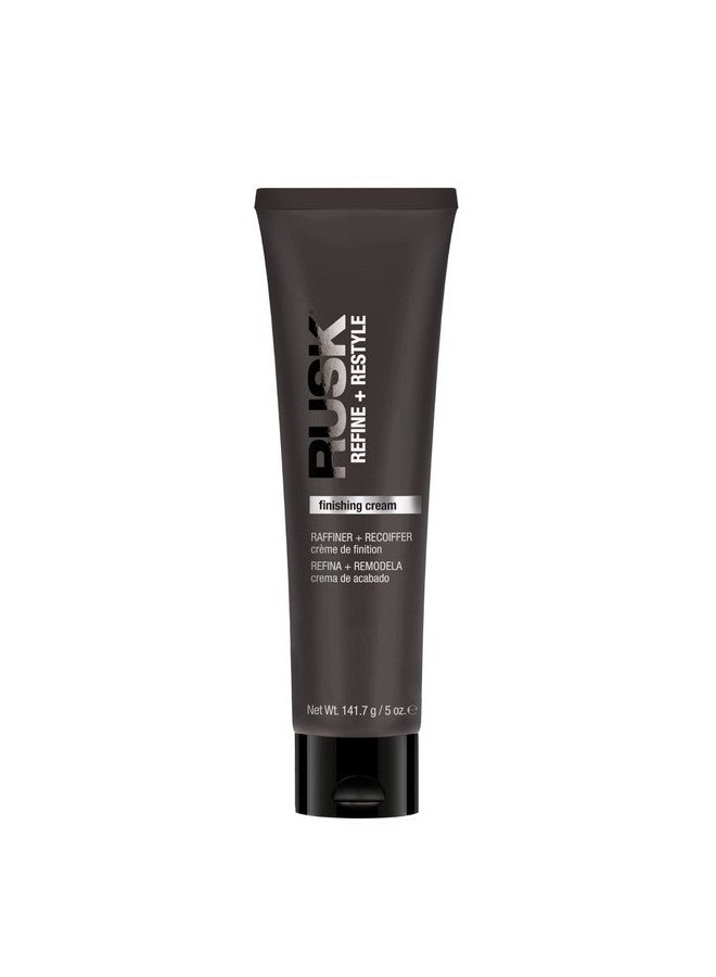 Rusk Finishing Cream, Refine + Restyle, Enhances Natural Texture And Shine For Frizz Free Hair, 5 Oz. - Image 1