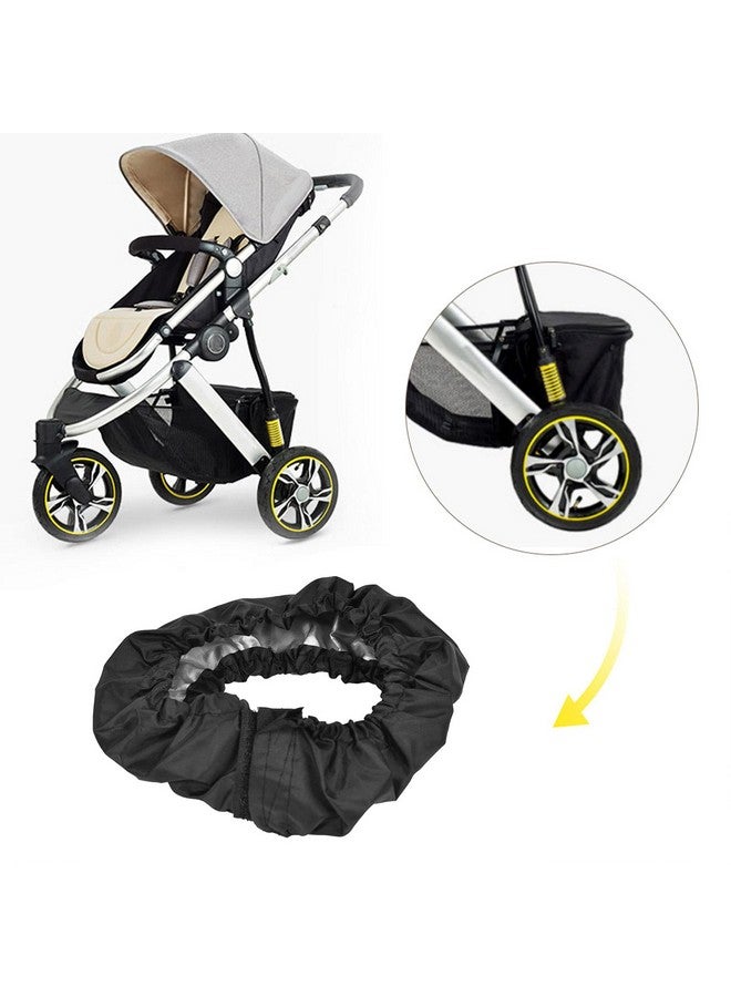 Zerodis Baby Stroller Wheel Cover, 4PCS Wheelchair Protector Cover for Baby Stroller(Small) - Image 3