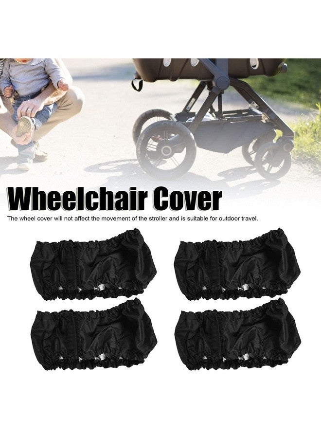 Zerodis Baby Stroller Wheel Cover, 4PCS Wheelchair Protector Cover for Baby Stroller(Small) - Image 2
