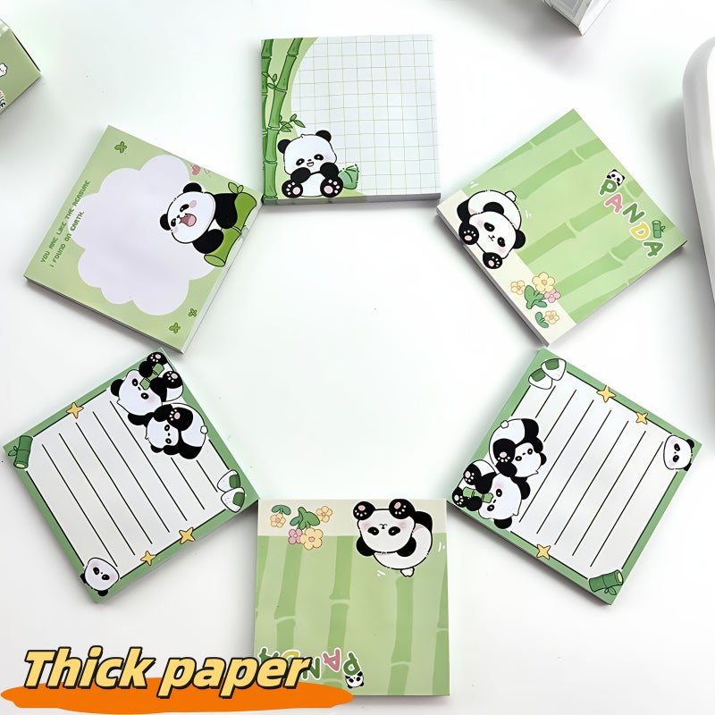 Panda Sticky Notes 200 Sheets Mix 4 Books Reusable Self Adhesive Memo Pads - Image 5