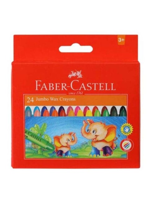 24 Wax Crayons Jumbo 11*90 Mm