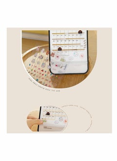 Y&D 2023 Desktop Calendar Transparent Cute Rabbit Mini Small Ornaments Schedule Manual Perpetual Creative Office Mobile Phone Holder  - Image 3