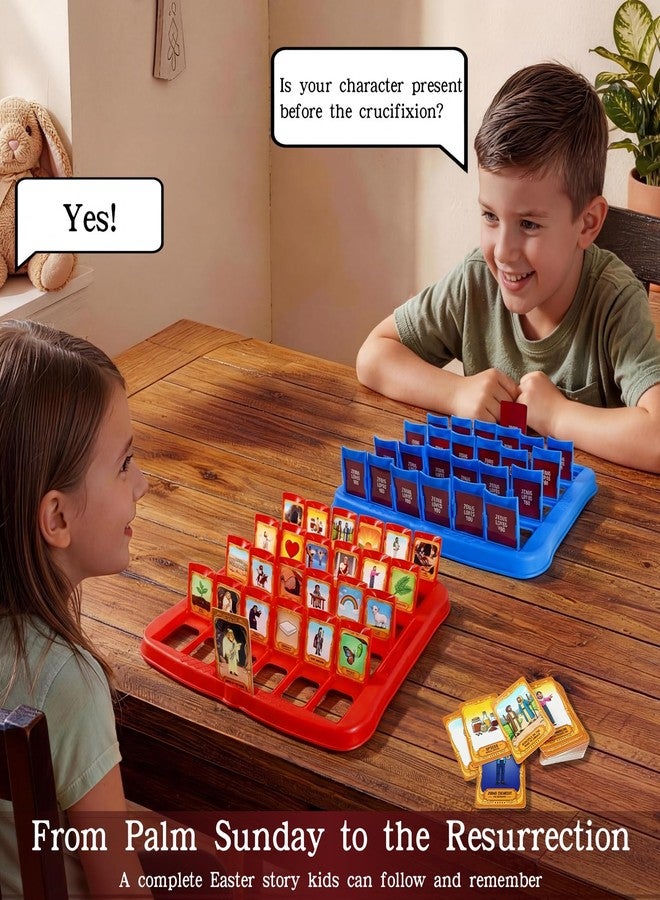 Oeasic Guess Bible Who Am I Board Game for Kids- Jesus Story-Driven Timeline Deduction & Trivia - 48 Iconic Bible Characters & Symbols - VBS, Sunday School Supplies & Christian Catholic Gifts - Image 5