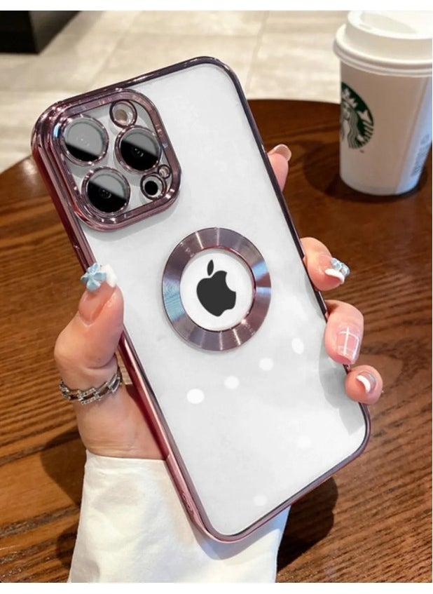 Voyo Apple iPhone 14 Pro Max Logo Detailed Silicone Rose Camera Protection mega MF-VY-14A  - Image 1