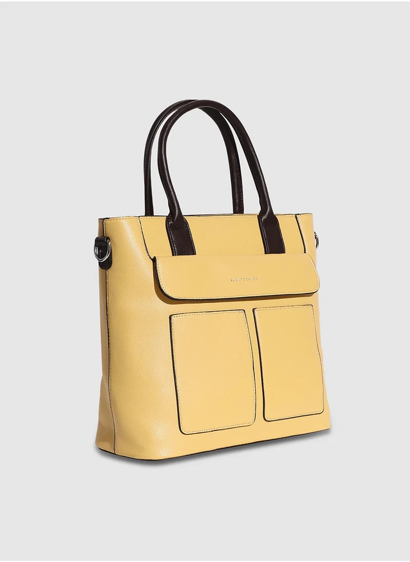 Haute Sauce Everyday Essential Tote Bag - Light Yellow