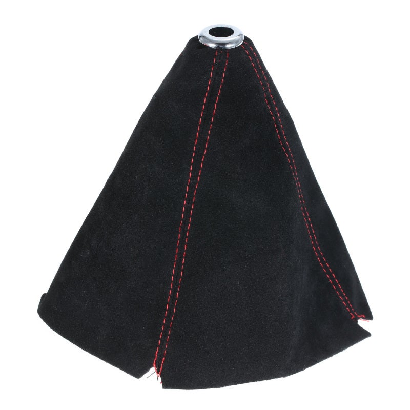Vehicle Gaiter Boot: 100% New Premium PU Leather, Durable Soft Material - No Drilling DIY Install, Stylish Red Design for Universal Vehicle Use - Image 1
