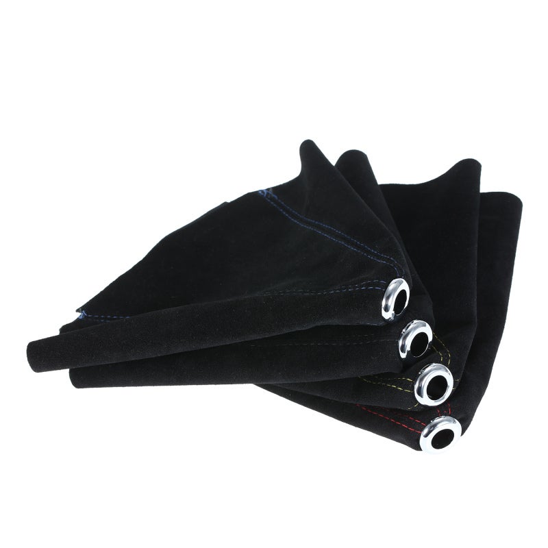 Vehicle Gaiter Boot: 100% New Premium PU Leather, Durable Soft Material - No Drilling DIY Install, Stylish Red Design for Universal Vehicle Use - Image 2