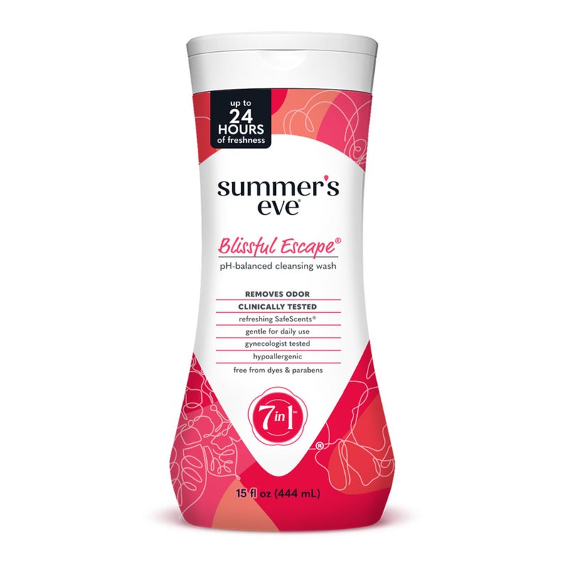 Summer's Eve Blissful Escape All-Over Daily Feminine Wash, pH-Balanced Body Wash for Women, Removes Vaginal Odor and Refreshes, 15 Fl Oz - Image 1