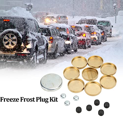 Camrusic Engine Freeze Plug Kit Brass Freeze Frost Expansion Plug Parts MPE-100BR Compatible with Chevy Small Block 283ci 305ci 327ci 350ci 1957-1997 - Image 4