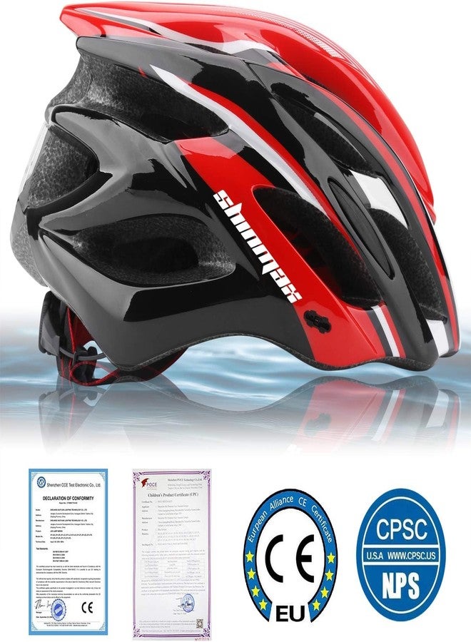 Shinmax Bike Helmet Men Women, Shinmax Bicycle Helmet with Rear Light and Detachable Sun Visor Backpack,Lightweight Mountain Bike Helmet Size Adjustable Cycling Helmet for Adults Youth Road Bike Helmet - Image 2