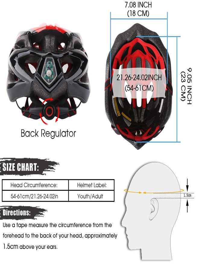 Shinmax Bike Helmet Men Women, Shinmax Bicycle Helmet with Rear Light and Detachable Sun Visor Backpack,Lightweight Mountain Bike Helmet Size Adjustable Cycling Helmet for Adults Youth Road Bike Helmet - Image 3