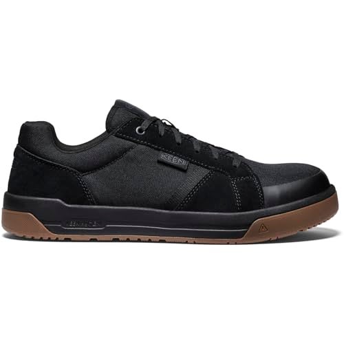 KEEN Utility Mens Kenton Low Height Composite Toe ESD Breathable Work Sneakers BlackGum 85 D - Image 3