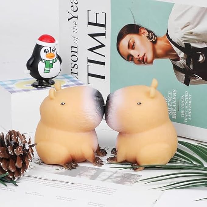 FOPINOA Squishy Squeeze Toys, 2 Pack Fidget Toys Soft Animal Stress Relief Ball for Kids Party Favor - Image 5