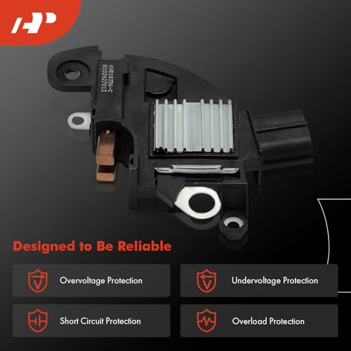 A-Premium Alternator Voltage Regulator Compatible with Ford F-250 F-350 F-450 F-550 Super Duty, Mustang, E-350 Super Duty, Crown Victoria, Excursion, LCF & Lincoln Town Car & Mercury Grand Marquis - Image 4