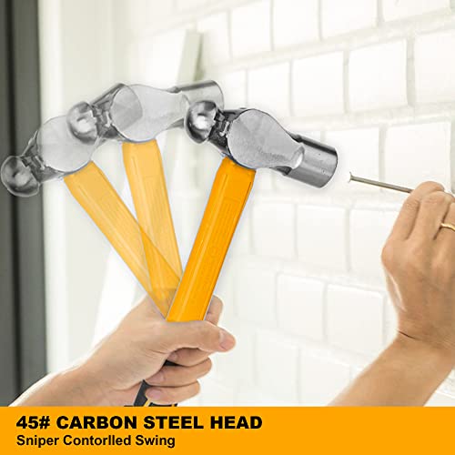 INGCO Ball Pein Hammer, 660g, Drop-forged hammerhead Heat treatment, 45# carbon steel, INGCO Style Fiberglass handle - Image 4