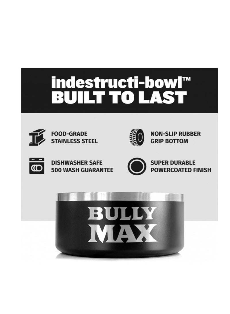 BullyMax Heavy Duty Dog Bowl - Steel - 32oz - S