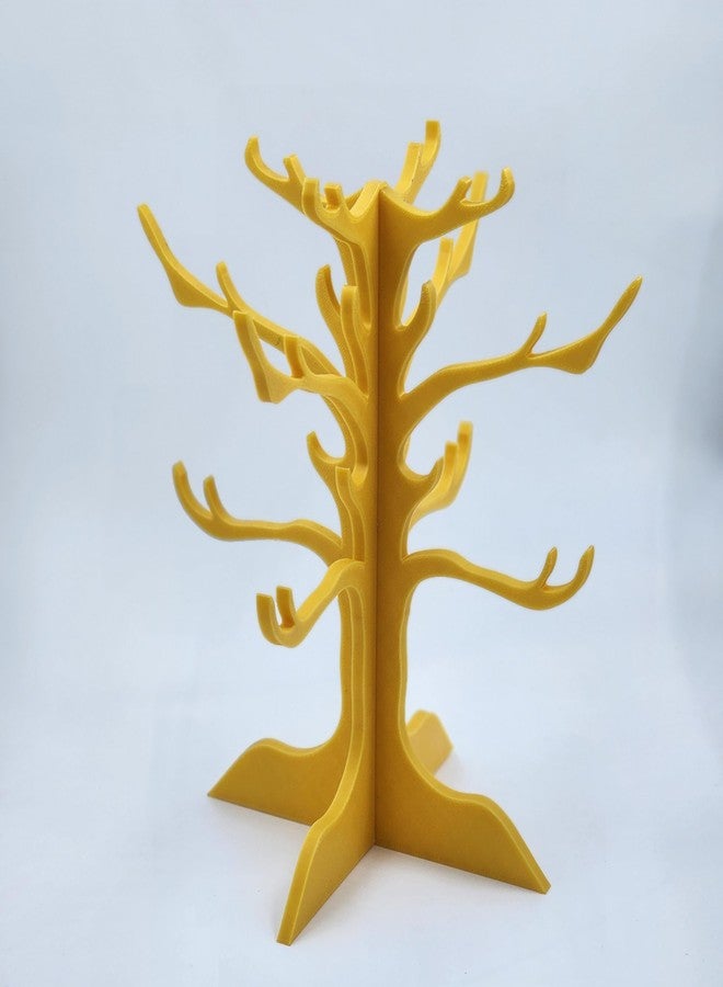 CUBIX3D Gold Tree Jewellery Stand Organizer Holder | Decorative Branch Display for Necklaces, Earrings, Rings, Bracelets | Elegant Tabletop & Vanity Decor for Women & Girls - Image 5