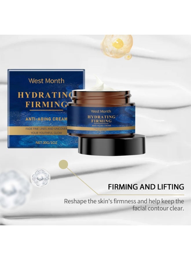 WEST MONTH Hydrating Firming Facial Cream, Daily Moisturizing Face Cream for Skin Care, 30g - Image 4